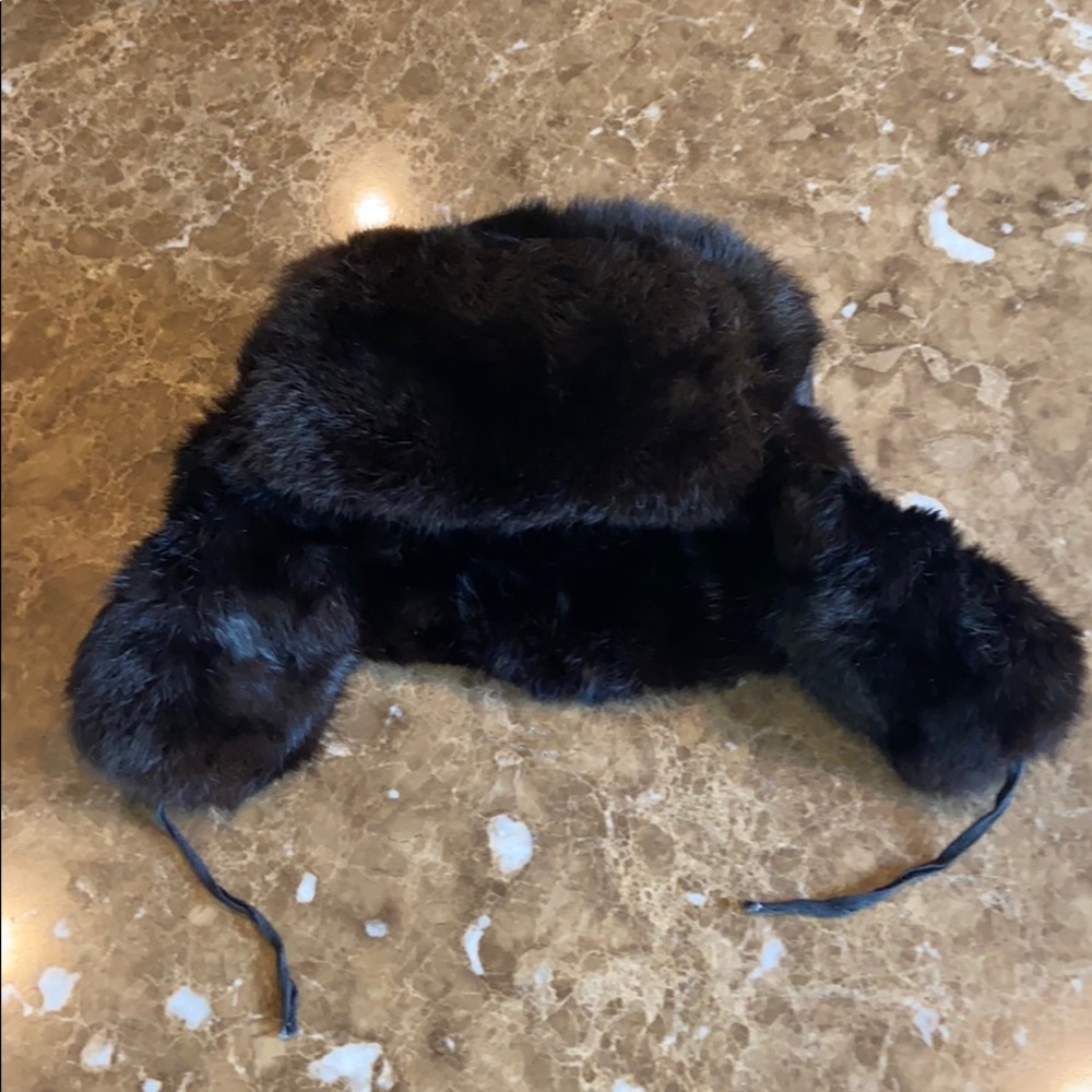 Russian Fur Hat Men’s Estimated Size 7 1/2 Inches